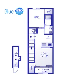 ストゥーディオII【2階】の間取り
