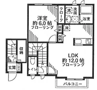 アークエクセル祖師谷【2階】の間取り