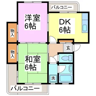 メゾンド・ロアール【2階】の間取り