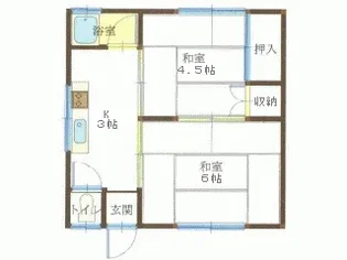 コーポササキ【1階】の間取り
