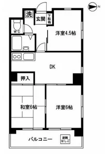 海老沢第1ビル【4階】の間取り