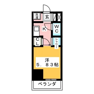 N.S.ZEAL東別院中駒ビル【8階】の間取り