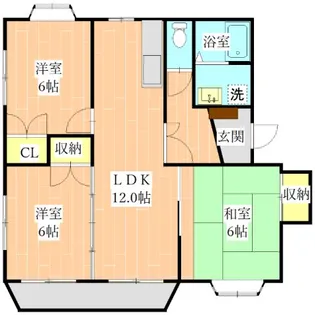 ツインズハイツ【2階】の間取り