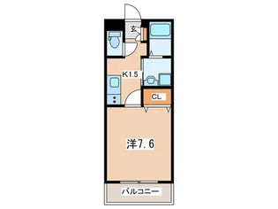 ヴィガラス栄町【3階】の間取り