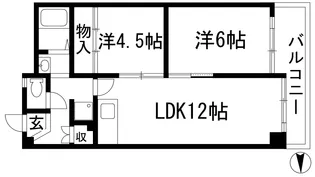 西宮田近野第3【10階】の間取り