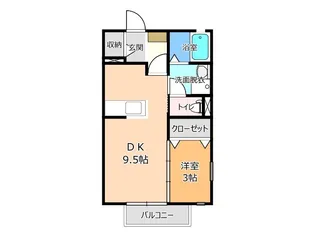 フルール【2階】の間取り
