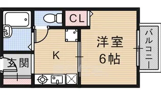 入江ハイツ4【2階】の間取り