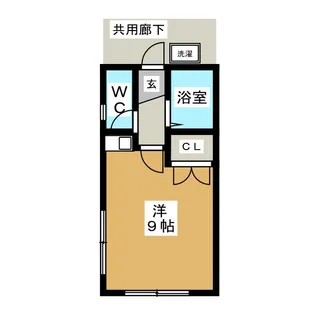 栗原ハイツ【1階】の間取り