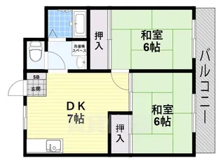 エバーグリーン楠ノ木【2階】の間取り