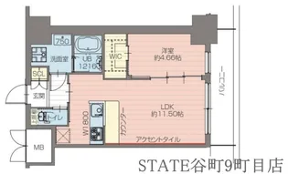 プレジオ恵美須【2階】の間取り