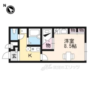 レオパレスさと【1階】の間取り