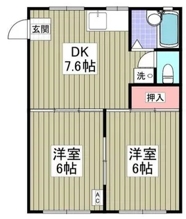 ラ・ドミール【2階】の間取り