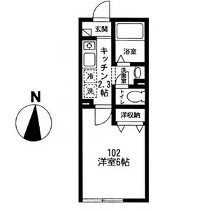 カーサポトロ【1階】の間取り