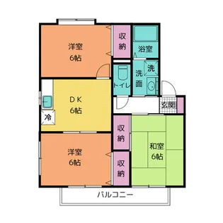 セジュール矢田 A棟【1階】の間取り