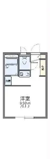 レオパレスPATIO【2階】の間取り
