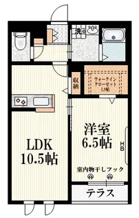 シュッド・アビテ【1階】の間取り