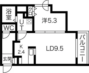ブランシャール本郷通【7階】の間取り