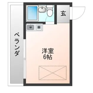 ウエストコート岸里【2階】の間取り