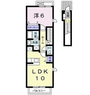 ヴァルム長府【2階】の間取り