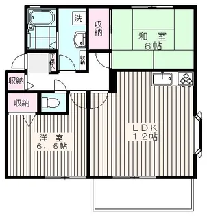 エスポワール五香【1階】の間取り