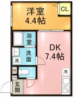 グランコート押上【1階】の間取り