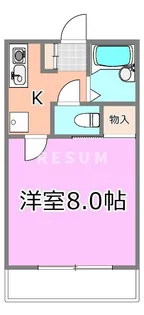 ラブリーローズ【2階】の間取り