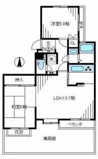 パーク・ハイム沼袋【1階】の間取り