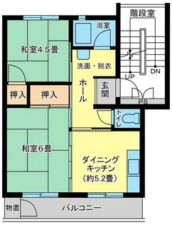 平塚田村【4階】の間取り