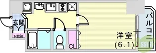 プレサンス神戸プレシャス【2階】の間取り