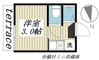 ポンデロッサ学芸大学【1階】の間取り