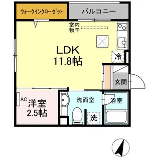ヴィート ヒュース【1階】の間取り