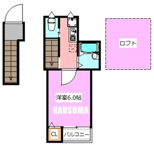 Glanz王子WEST【2階】の間取り