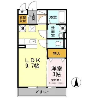 ラフィネチェリー【1階】の間取り