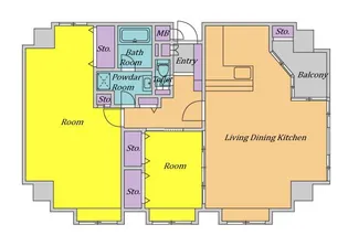 セイワパレス四天王寺【5階】の間取り