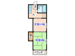 コーポ菊地【2階】の間取り