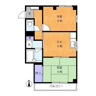 アーバンスクエア【2階】の間取り