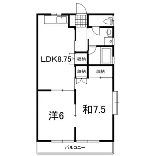 ヴィレッジ堀越【2階】の間取り