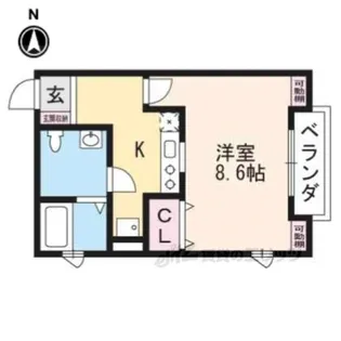 WEAVINGHOUSE山城【1階】の間取り