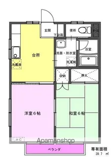 ハイツKAP【2階】の間取り