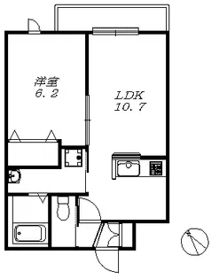 フレシール【2階】の間取り