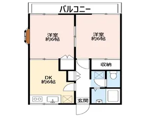 グランハイム花積B棟【1階】の間取り