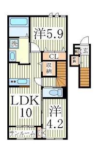 Luna Crescente【2階】の間取り
