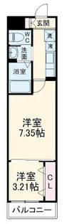 エスタディオ草加【2階】の間取り