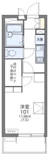 レオパレスディアコートF(40506)【3階】の間取り