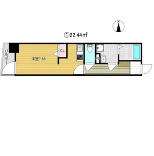 グランパシフィック玉出【3階】の間取り