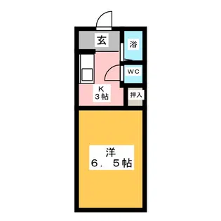 サンリバーかわきん【1階】の間取り