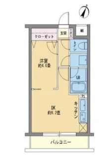 カスタリア千駄ヶ谷【4階】の間取り