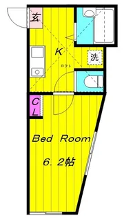 クラシェア稲田堤II【2階】の間取り