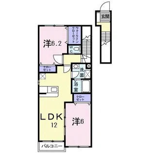 ハイジ・M【2階】の間取り