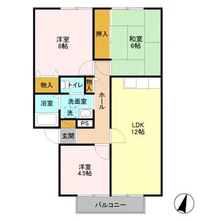 サンビレッジ・プルミエ【2階】の間取り